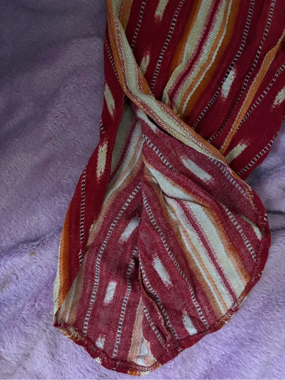 American Rag Red Striped Pull-On Capris - Picture 4 of 4